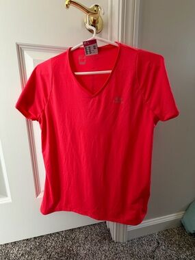 Champion Women's V-Neck Short Sleeve Tee - Bright Pink